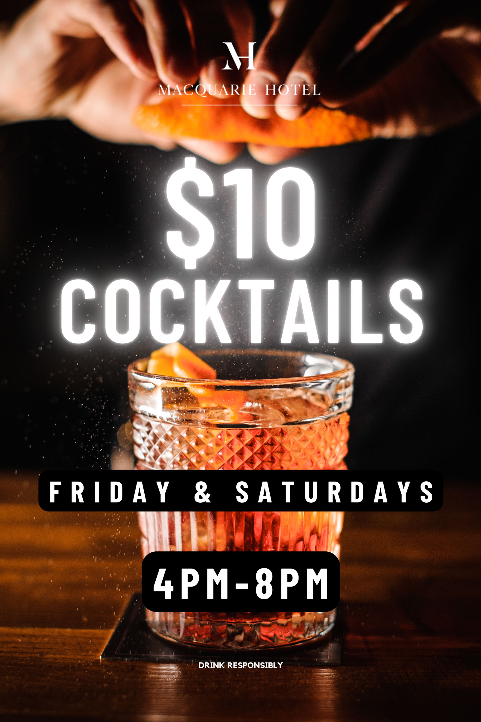 Mqh $10 Cocktails